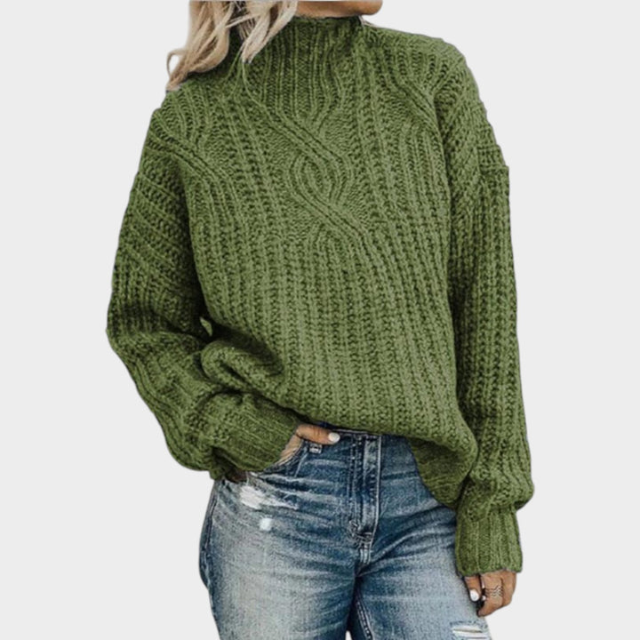 Women’s Cable Knit Sweater Chunky Relaxed Fit