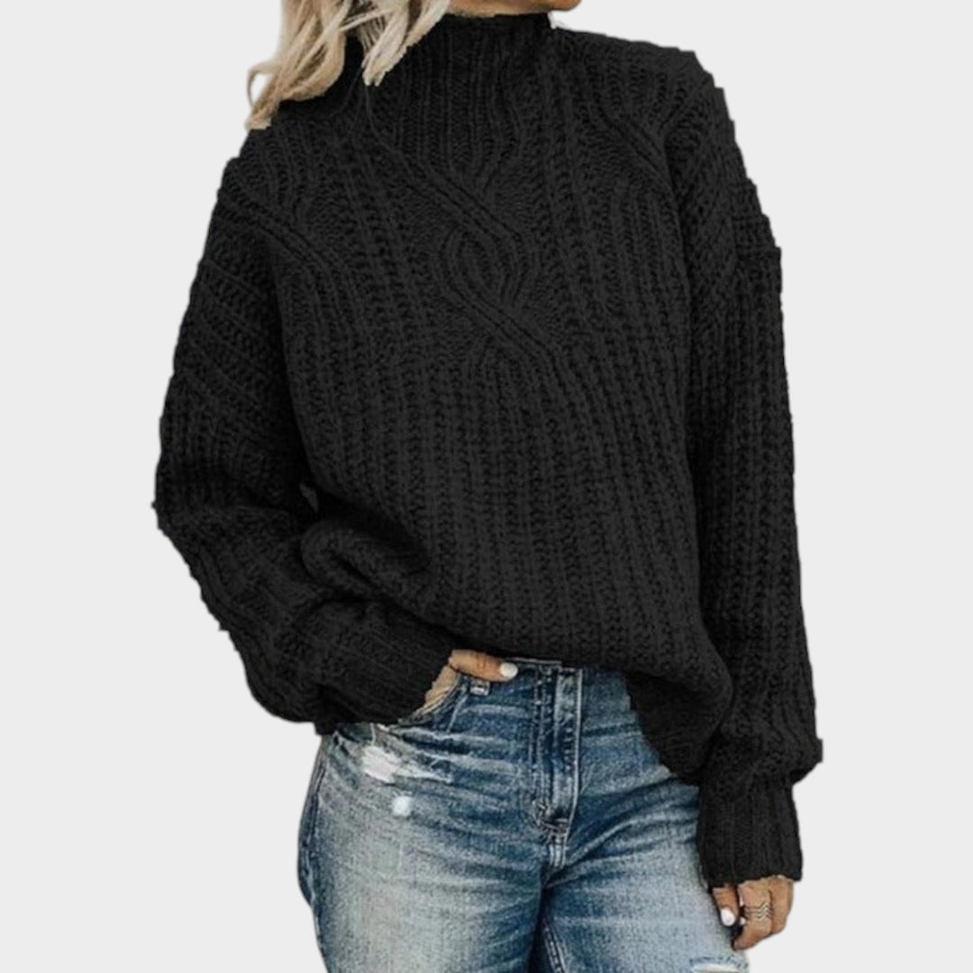 Women’s Cable Knit Sweater Chunky Relaxed Fit