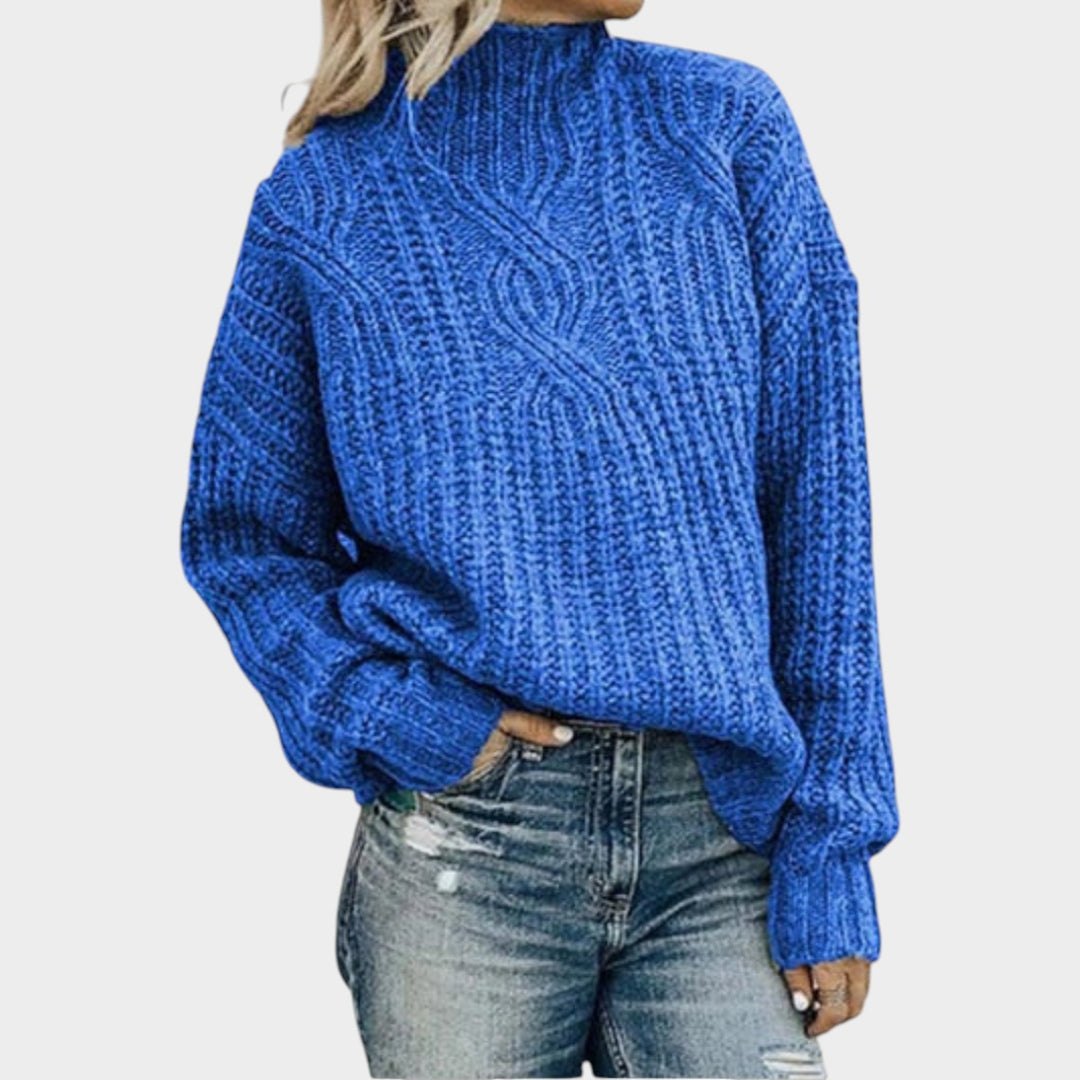 Women’s Cable Knit Sweater Chunky Relaxed Fit