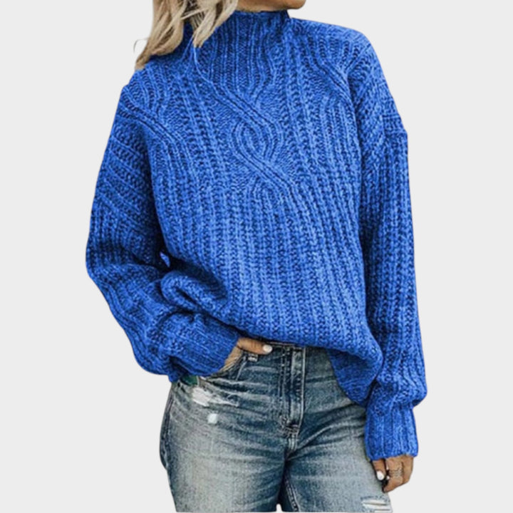 Women’s Cable Knit Sweater Chunky Relaxed Fit