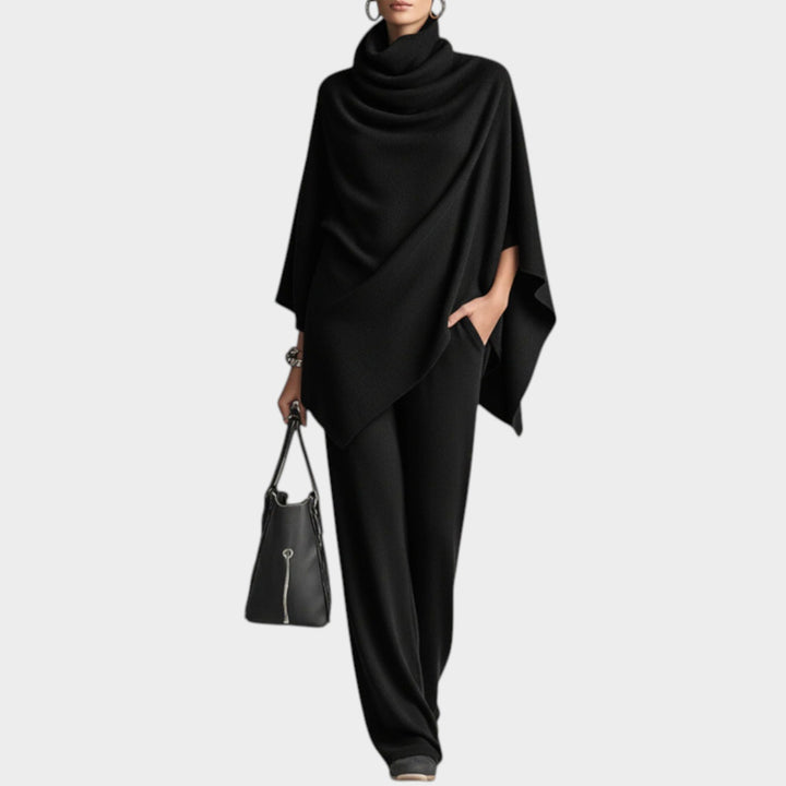 Women’s Matching Set Two Piece Turtleneck Wide Leg Trousers