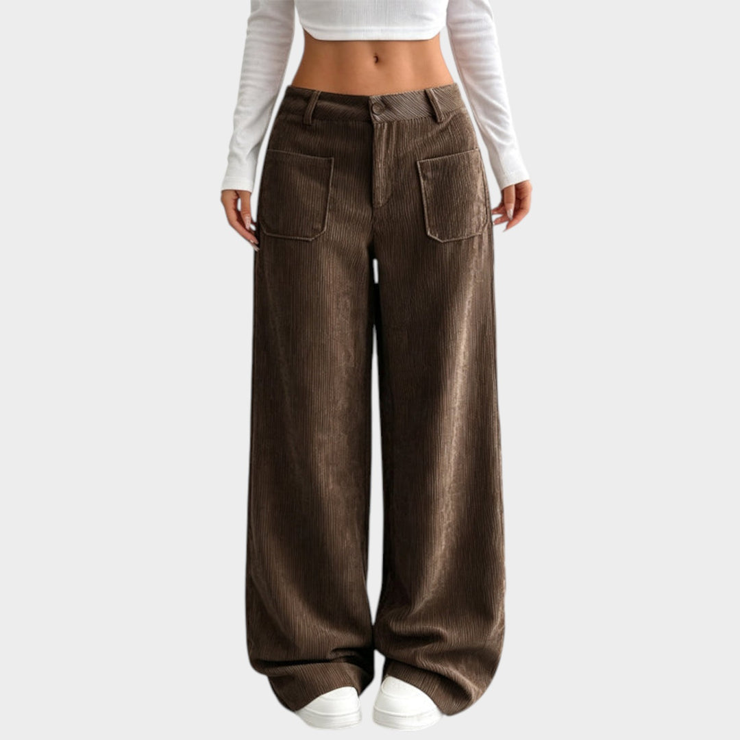 Women’s Corduroy Pants Wide Leg Comfortable Fit