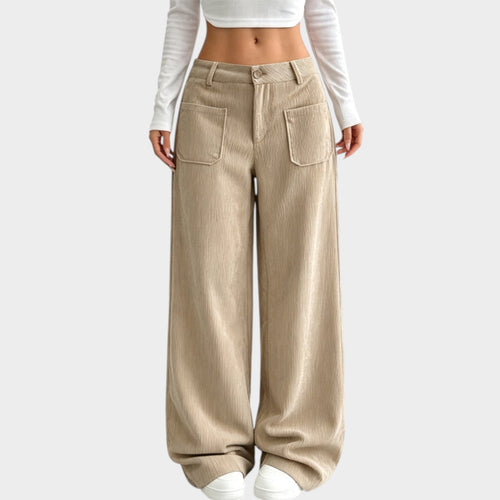 Women’s Corduroy Pants Wide Leg Comfortable Fit