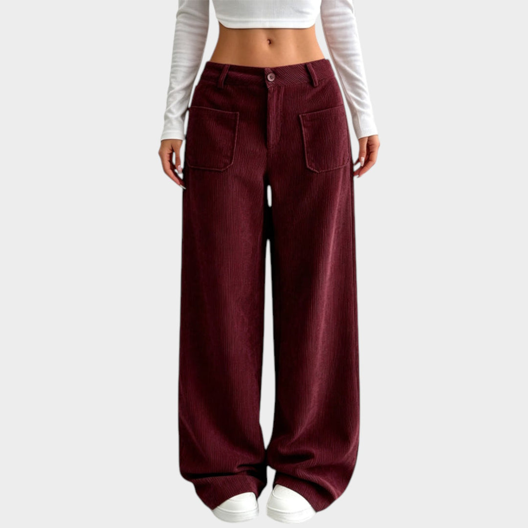 Women’s Corduroy Pants Wide Leg Comfortable Fit