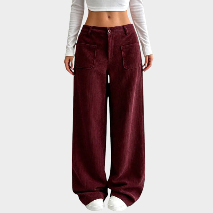 Women’s Corduroy Pants Wide Leg Comfortable Fit