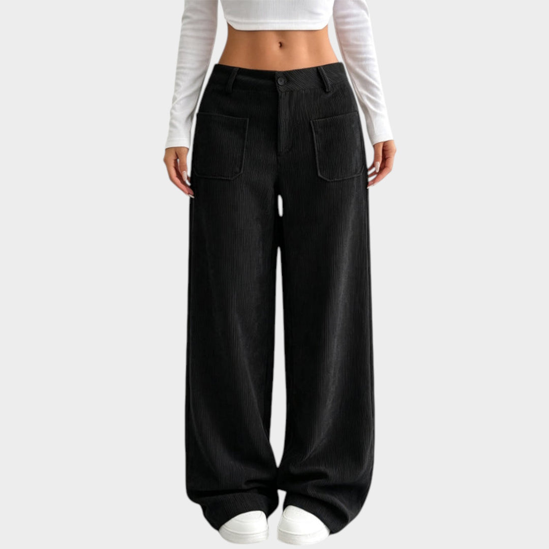 Women’s Corduroy Pants Wide Leg Comfortable Fit