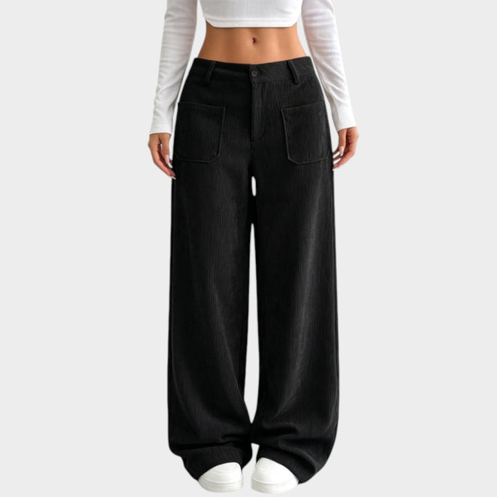Women’s Corduroy Pants Wide Leg Comfortable Fit