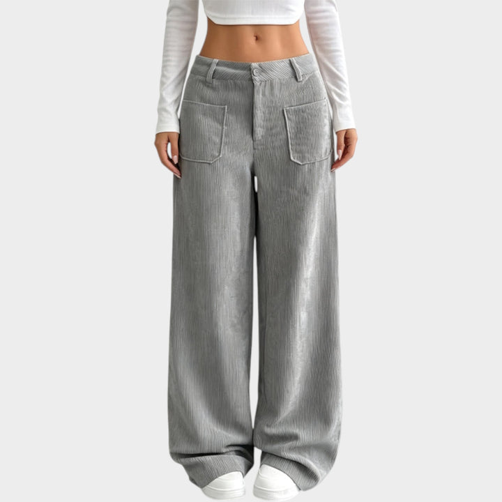 Women’s Corduroy Pants Wide Leg Comfortable Fit