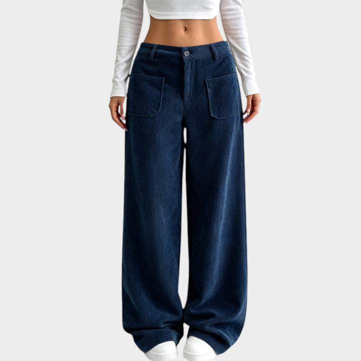 Women’s Corduroy Pants Wide Leg Comfortable Fit
