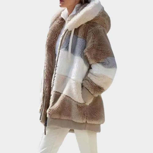 Women’s Faux-Fur Winter Coat Soft Plush Casual Style