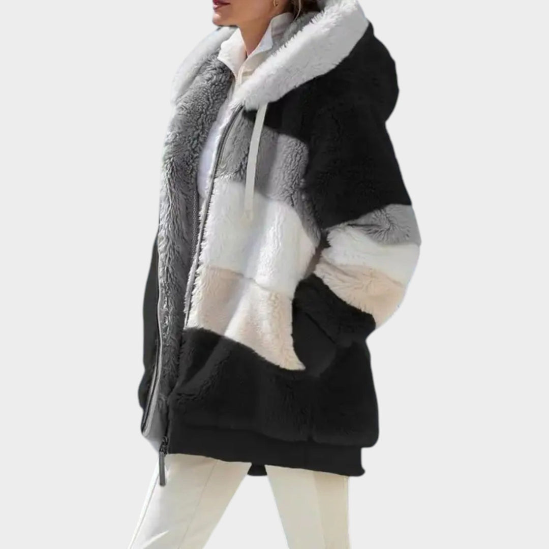 Women’s Faux-Fur Winter Coat Soft Plush Casual Style