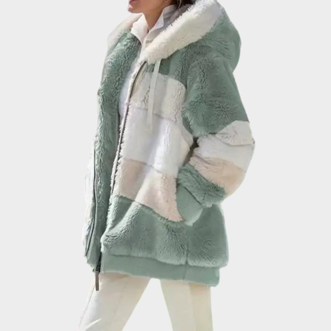 Women’s Faux-Fur Winter Coat Soft Plush Casual Style