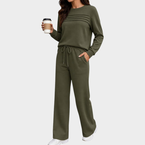 Women's Loungewear Set Wide Leg Relaxed Fit